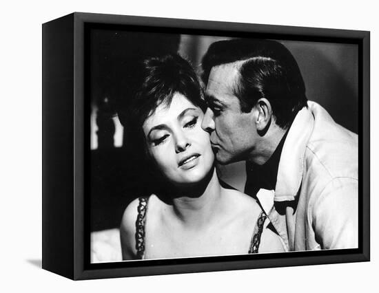Sean Connery Actor in Scene from Film with Actress Gina Lollobrigida-null-Framed Stretched Canvas