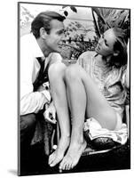 Sean Connery and Ursula Andress Take a Breather During Production of Dr No, 1962-null-Mounted Photo