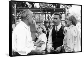 Sean Connery, Kevin Costner and le realisateur Brian by Palma sur le tournage du film Les incorrupt-null-Framed Stretched Canvas