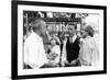 Sean Connery, Kevin Costner and le realisateur Brian by Palma sur le tournage du film Les incorrupt-null-Framed Photo