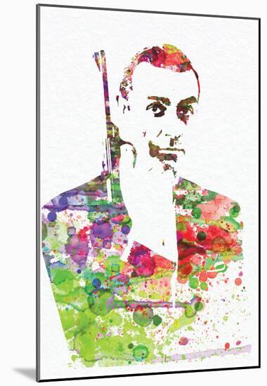 Sean Connery-NaxArt-Mounted Poster