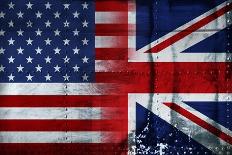 UK USA FLAG-sean gladwell-Art Print