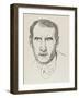 Sean O'Casey Irish Playwright-Powys Evans-Framed Art Print