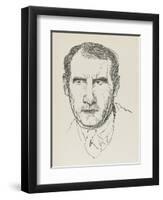 Sean O'Casey Irish Playwright-Powys Evans-Framed Art Print