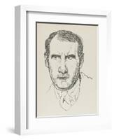 Sean O'Casey Irish Playwright-Powys Evans-Framed Art Print