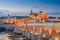 Cordoba, Spain View of the Roman Bridge and Mosque-Cathedral on the Guadalquivir River-Sean Pavone-Photographic Print