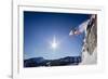 Sean Skiing Brighton Ski Area, Wasatch Mountains Utah-Louis Arevalo-Framed Photographic Print