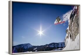 Sean Skiing Brighton Ski Area, Wasatch Mountains Utah-Louis Arevalo-Framed Photographic Print