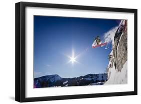 Sean Skiing Brighton Ski Area, Wasatch Mountains Utah-Louis Arevalo-Framed Photographic Print