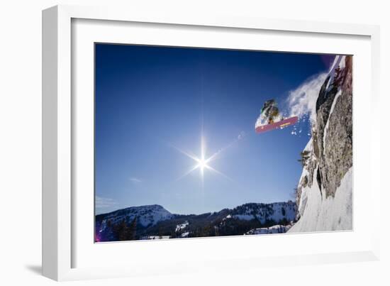 Sean Skiing Brighton Ski Area, Wasatch Mountains Utah-Louis Arevalo-Framed Photographic Print