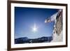 Sean Skiing Brighton Ski Area, Wasatch Mountains Utah-Louis Arevalo-Framed Photographic Print