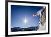 Sean Skiing Brighton Ski Area, Wasatch Mountains Utah-Louis Arevalo-Framed Photographic Print