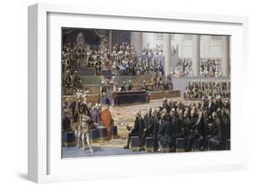 Séance d'ouverture de l'Assemblée des Etats Généraux, 5 mai 1789-Louis Charles Auguste Couder-Framed Giclee Print