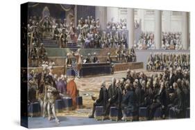 Séance d'ouverture de l'Assemblée des Etats Généraux, 5 mai 1789-Louis Charles Auguste Couder-Stretched Canvas