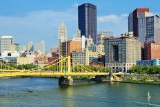 Nashville, Tennessee, USA Downtown Skyline on the Cumberland River.-SeanPavonePhoto-Framed Photographic Print