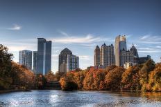 New York, New York, USA City Skyline with the Brooklyn Bridge and Manhattan Financial District Over-SeanPavonePhoto-Photographic Print