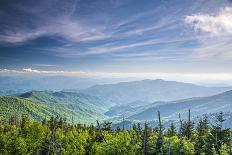 View from Clingman's Dome in the Great Smoky Mountains National Park near Gatlinburg, Tennessee.-SeanPavonePhoto-Photographic Print