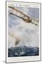 Seaplane Fires at a Breakaway Mine to Eliminate Its Threat to Nearby Ships-null-Mounted Art Print