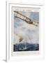 Seaplane Fires at a Breakaway Mine to Eliminate Its Threat to Nearby Ships-null-Framed Premium Giclee Print