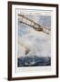 Seaplane Fires at a Breakaway Mine to Eliminate Its Threat to Nearby Ships-null-Framed Premium Giclee Print