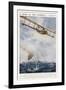 Seaplane Fires at a Breakaway Mine to Eliminate Its Threat to Nearby Ships-null-Framed Premium Giclee Print