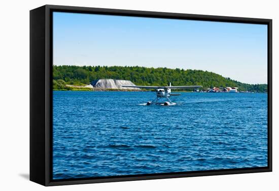 Seaplane in the Sea, Deep Bay, Parry Sound, Ontario, Canada-null-Framed Stretched Canvas