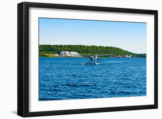 Seaplane in the Sea, Deep Bay, Parry Sound, Ontario, Canada-null-Framed Photographic Print