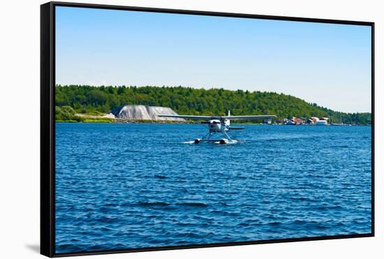 Seaplane in the Sea, Deep Bay, Parry Sound, Ontario, Canada-null-Framed Stretched Canvas