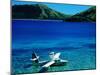 Seaplane in Water Between Yasawa and Sawa-I-Lau Islands, Fiji-Mark Daffey-Mounted Photographic Print