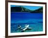 Seaplane in Water Between Yasawa and Sawa-I-Lau Islands, Fiji-Mark Daffey-Framed Photographic Print