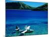 Seaplane in Water Between Yasawa and Sawa-I-Lau Islands, Fiji-Mark Daffey-Mounted Photographic Print