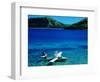 Seaplane in Water Between Yasawa and Sawa-I-Lau Islands, Fiji-Mark Daffey-Framed Photographic Print