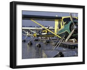 Seaplanes Docked on Lake Washington, Seattle, Washington, USA-Merrill Images-Framed Premium Photographic Print