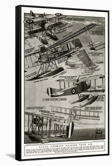 Seaplanes of 1918-S.W. Clatworthy-Framed Stretched Canvas