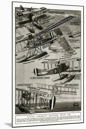 Seaplanes of 1918-S.W. Clatworthy-Mounted Art Print