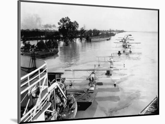 Seaplanes on the Flooded Mississippi-null-Mounted Photographic Print