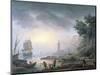 Seaport at Dawn, 1751-Claude Joseph Vernet-Mounted Giclee Print