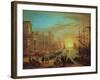 Seaport at Sunset, 1639-Claude Lorraine-Framed Giclee Print