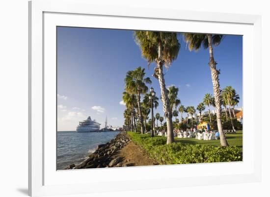 Seaport of Oranjestad Aruba-George Oze-Framed Photographic Print