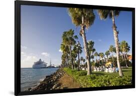 Seaport of Oranjestad Aruba-George Oze-Framed Photographic Print