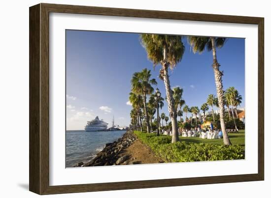 Seaport of Oranjestad Aruba-George Oze-Framed Photographic Print