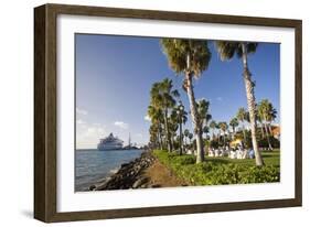 Seaport of Oranjestad Aruba-George Oze-Framed Photographic Print