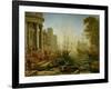 Seaport with the embarkation of Saint Ursula, 1614-Claude Lorrain-Framed Giclee Print