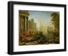 Seaport with the embarkation of Saint Ursula, 1614-Claude Lorrain-Framed Giclee Print