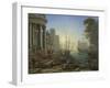 Seaport with the Embarkation of Saint Ursula, 1641-Claude Lorraine-Framed Giclee Print