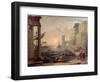 Seaport with the Embarkation of the Queen of Sheba, 1648-Claude Lorraine-Framed Premium Giclee Print