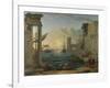 Seaport with the Embarkation of the Queen of Sheba, 1648-Claude Lorraine-Framed Giclee Print