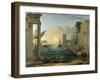 Seaport with the Embarkation of the Queen of Sheba-Claude Lorraine-Framed Giclee Print