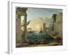 Seaport with the Embarkation of the Queen of Sheba-Claude Lorraine-Framed Giclee Print