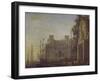 Seaport with Villa Medici-Claude Lorraine-Framed Giclee Print